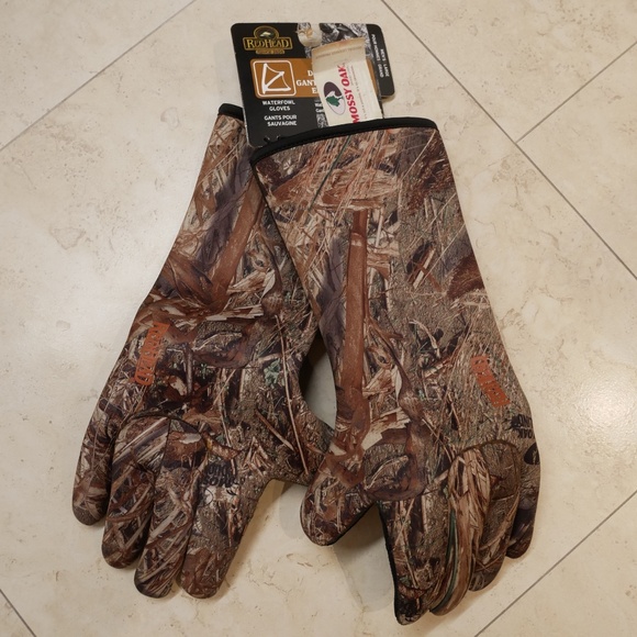 RedHead Mens Mossy Oak Water Fowl Decoy Neoprene Gloves NWT~ - Picture 1 of 9